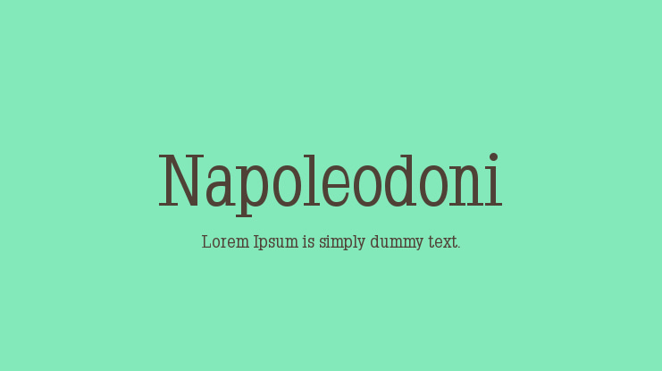Napoleodoni Font Family