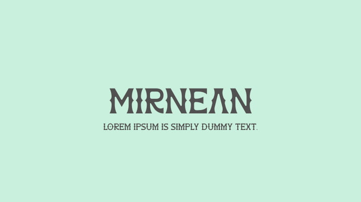 MIRNEAN Font