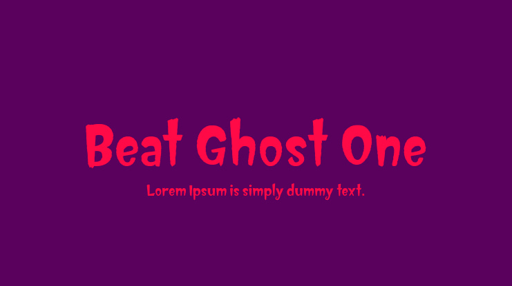 Beat Ghost One Font