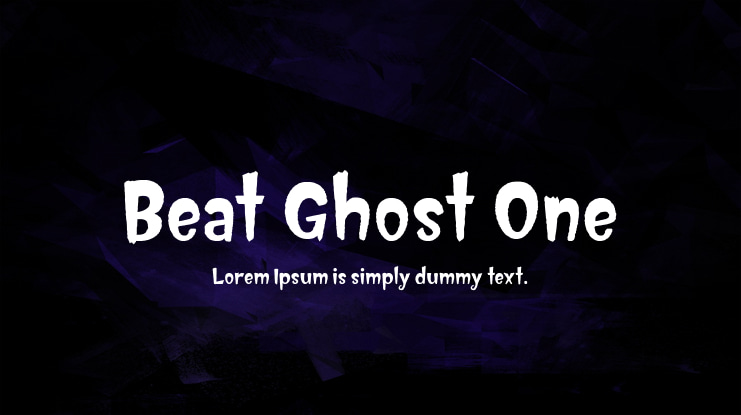 Beat Ghost One Font