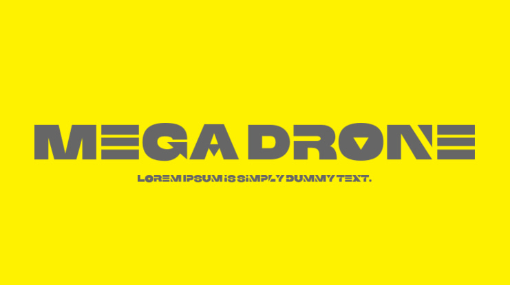 Mega Drone Font