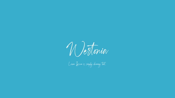 Westonia Font
