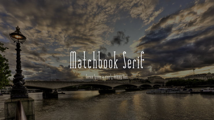 Matchbook Serif Font