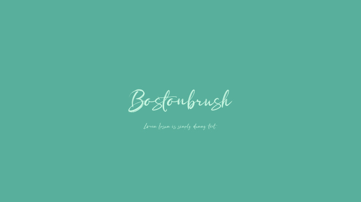 Bostonbrush Font
