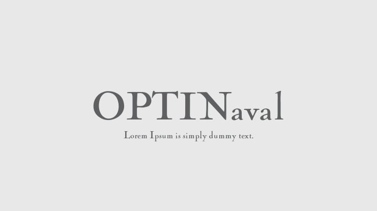 OPTINaval Font