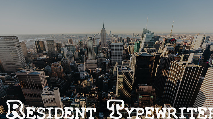 Resident Typewriter Font