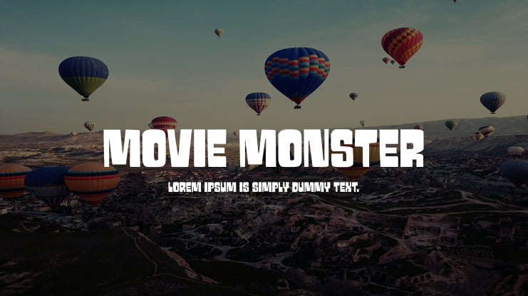 Movie Monster Font Family