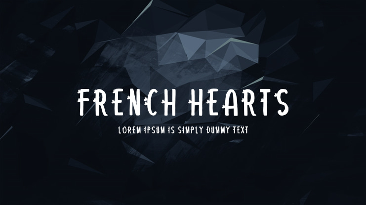 French Hearts Font
