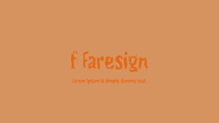 f Faresign Font