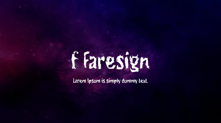 f Faresign Font