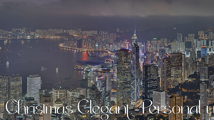 Christmas Elegant-Personal use Font