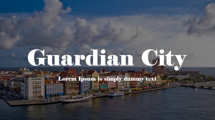 Guardian City Font Family