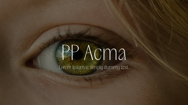 PP Acma Font Family