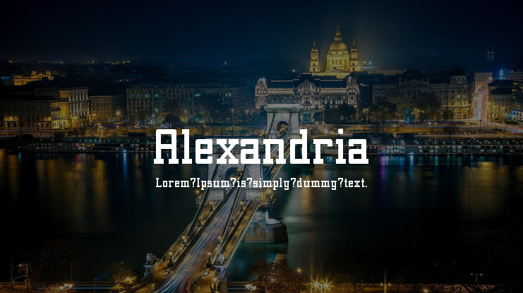 Alexandria Font