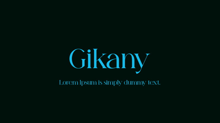 Gikany Font