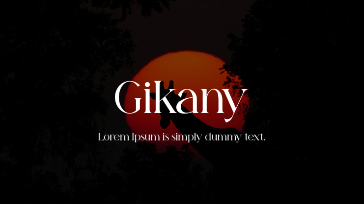 Gikany Font