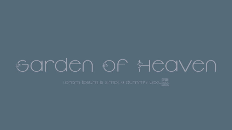 Garden Of Heaven Font Family