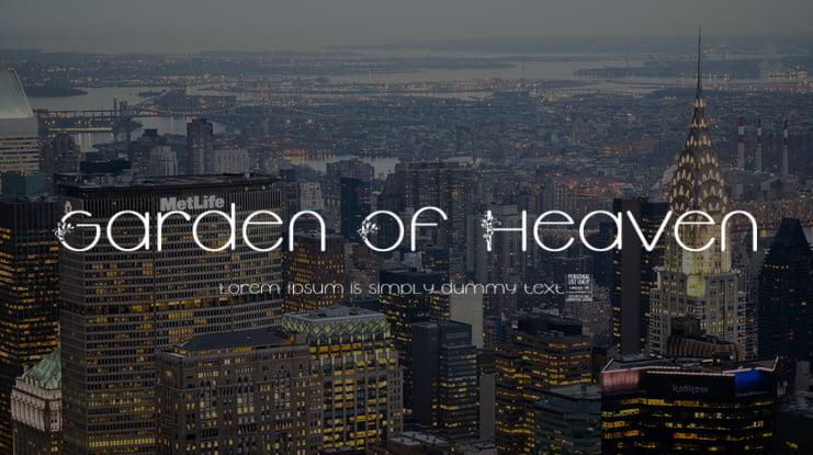 Garden Of Heaven Font Family