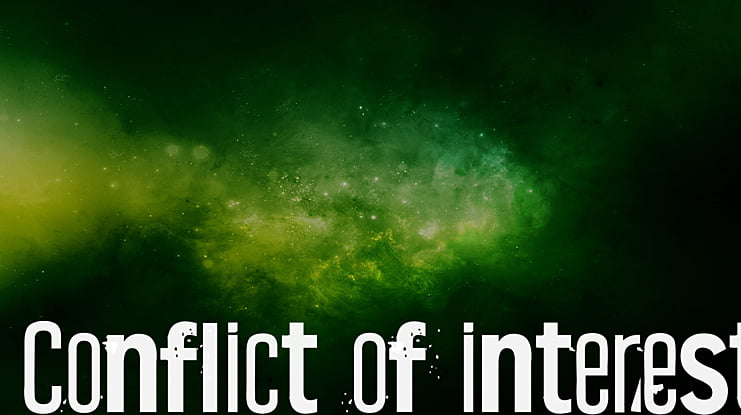 Conflict of interest Font