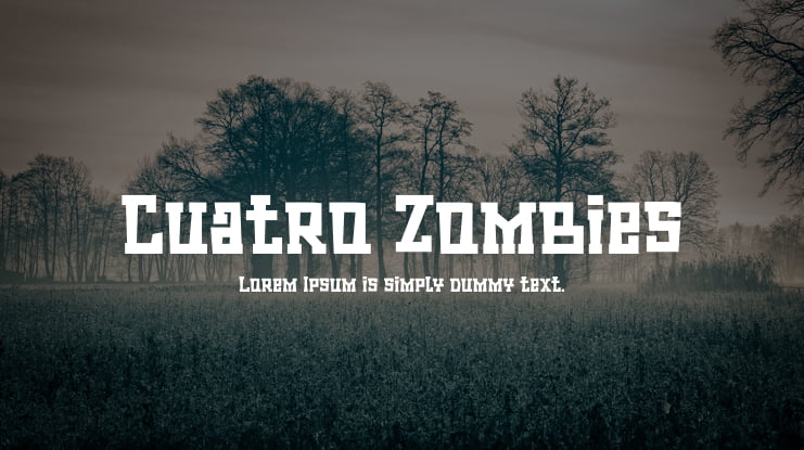 Cuatro Zombies Font