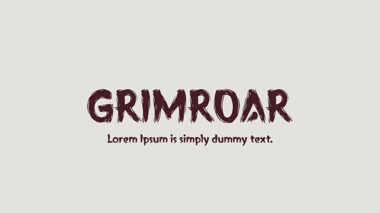 GRIMROAR Font