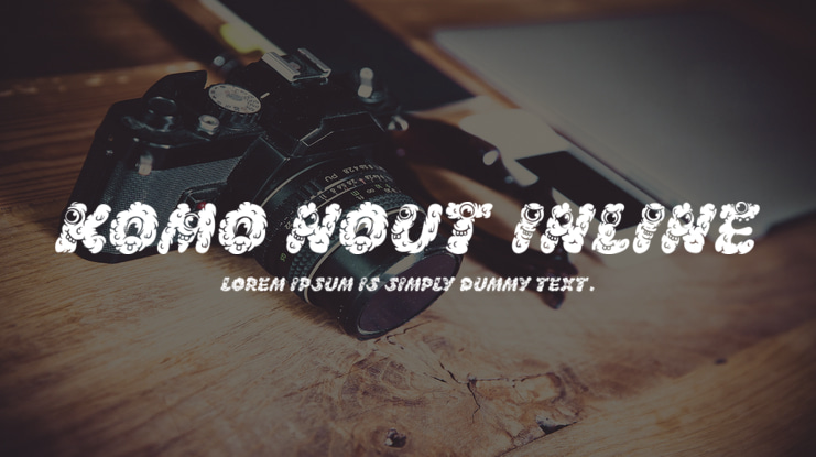Komo Nout inline Font Family