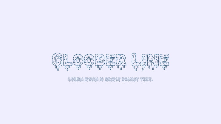 Gloober Line Font Family