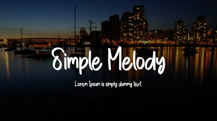 Simple Melody Font