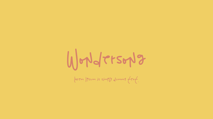Wondersong Font