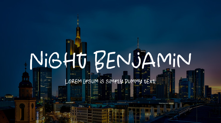 Night Benjamin Font