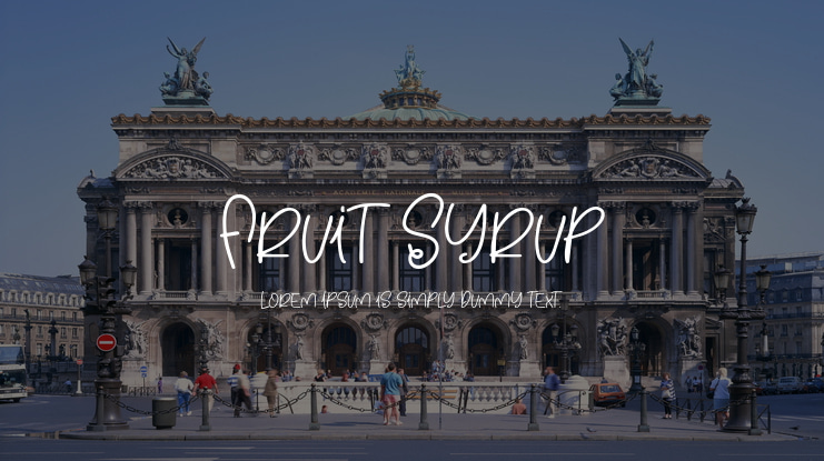 Fruit Syrup Font