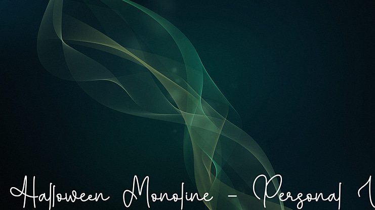 Halloween Monoline - Personal U Font