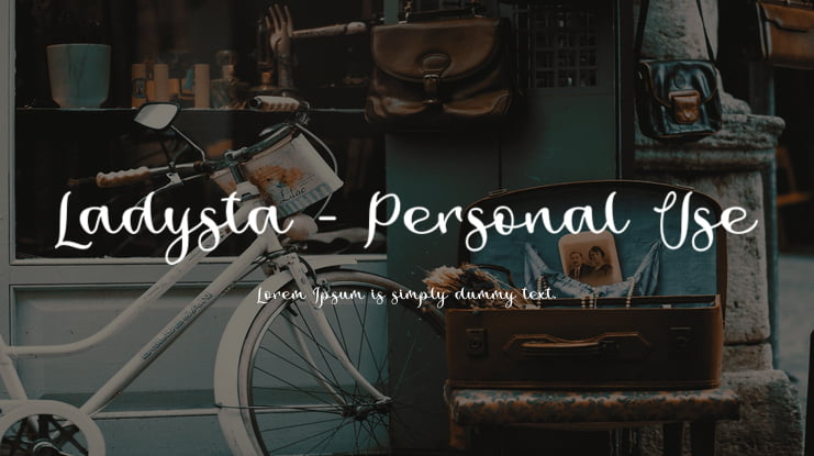 Ladysta - Personal Use Font