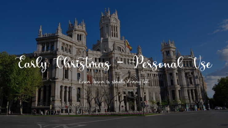 Early Christmas - Personal Use Font