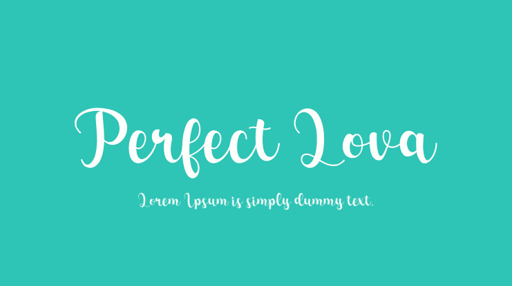 Perfect Lova Font