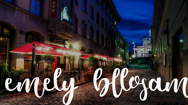 emely bllosam Font