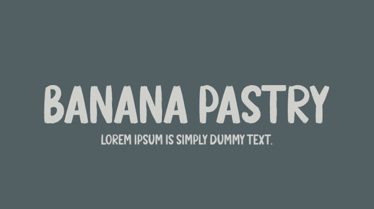 Banana Pastry Font