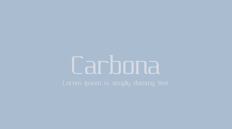 Carbona Font