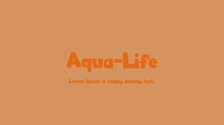 Aqua-Life Font