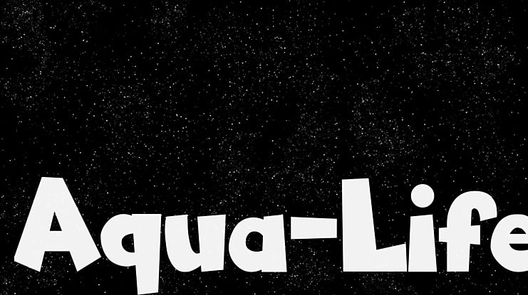 Aqua-Life Font