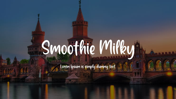 Smoothie Milky Font