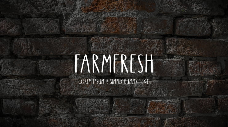 FarmFresh Font
