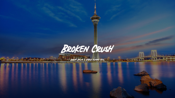 Broken Crush Font