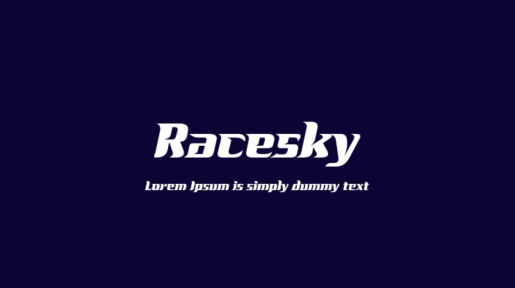 Racesky Font