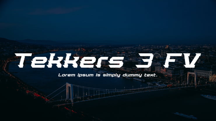 Tekkers 3 FV Font