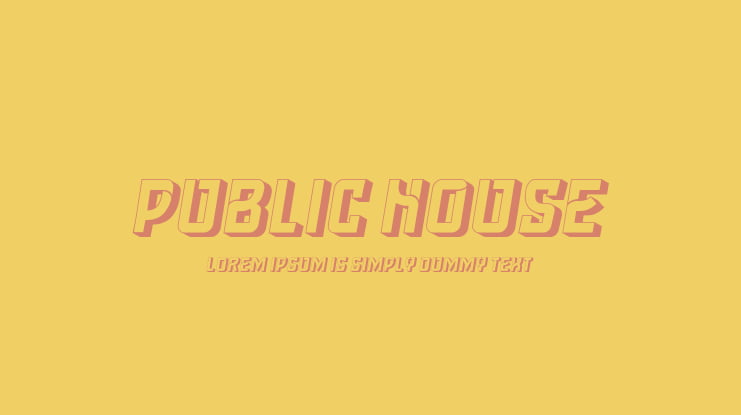 Public House Font