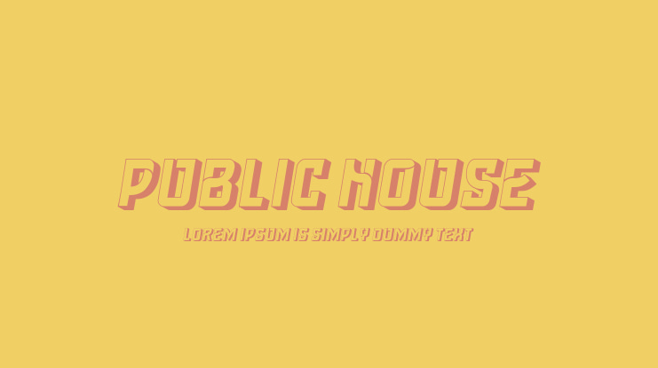 Public House Font