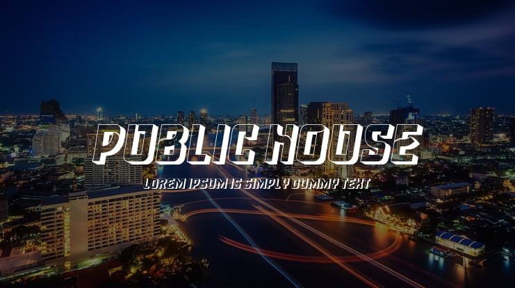 Public House Font