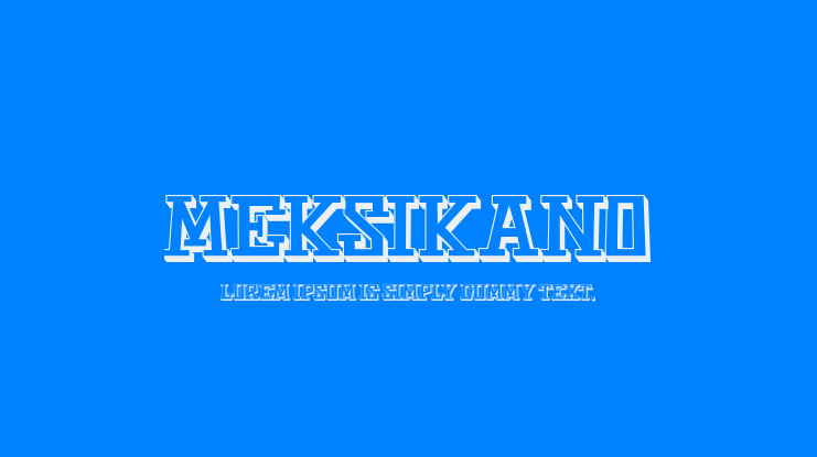 Meksikano Font