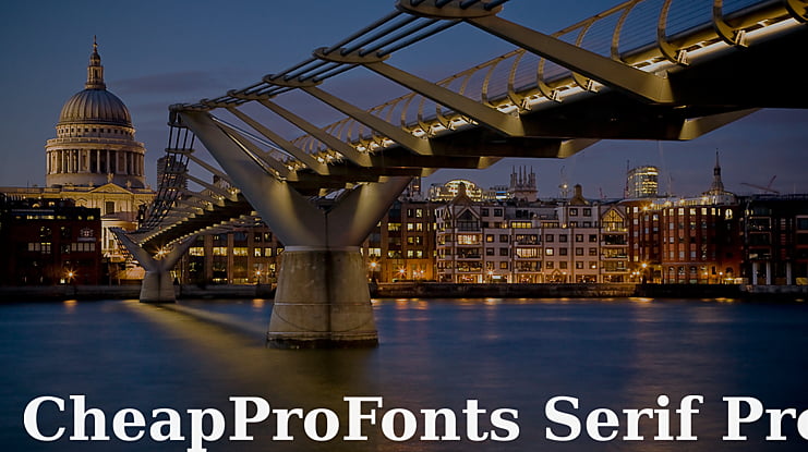 CheapProFonts Serif Pro Font Family